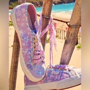 Loveshackfancy X Superga Rose Heart Mix EUC size 9.5/41